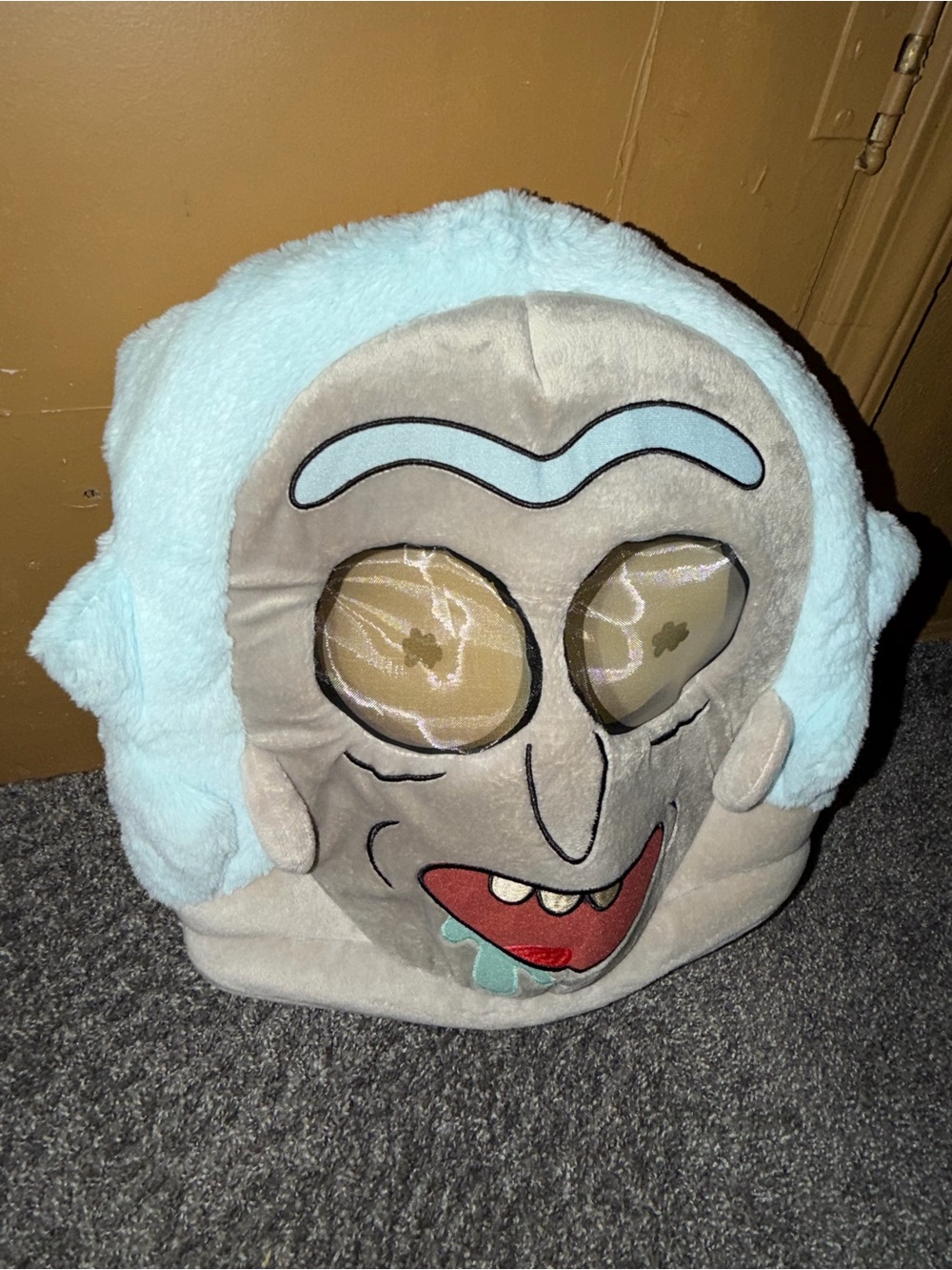 Rick & Morty Cartoon TV Show Morty Halloween Costume Cosplay Mask Used Pre Owned